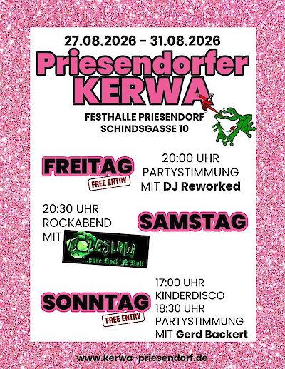 Priesendorfer Kerwa 2026 – Fünf Tage voller Stimmung und guter Laune!
